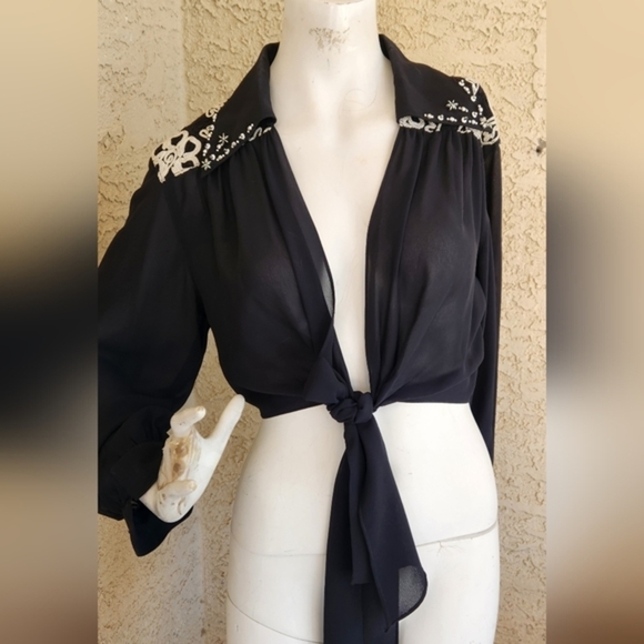 Western‎ Black Blouse - Picture 5 of 8